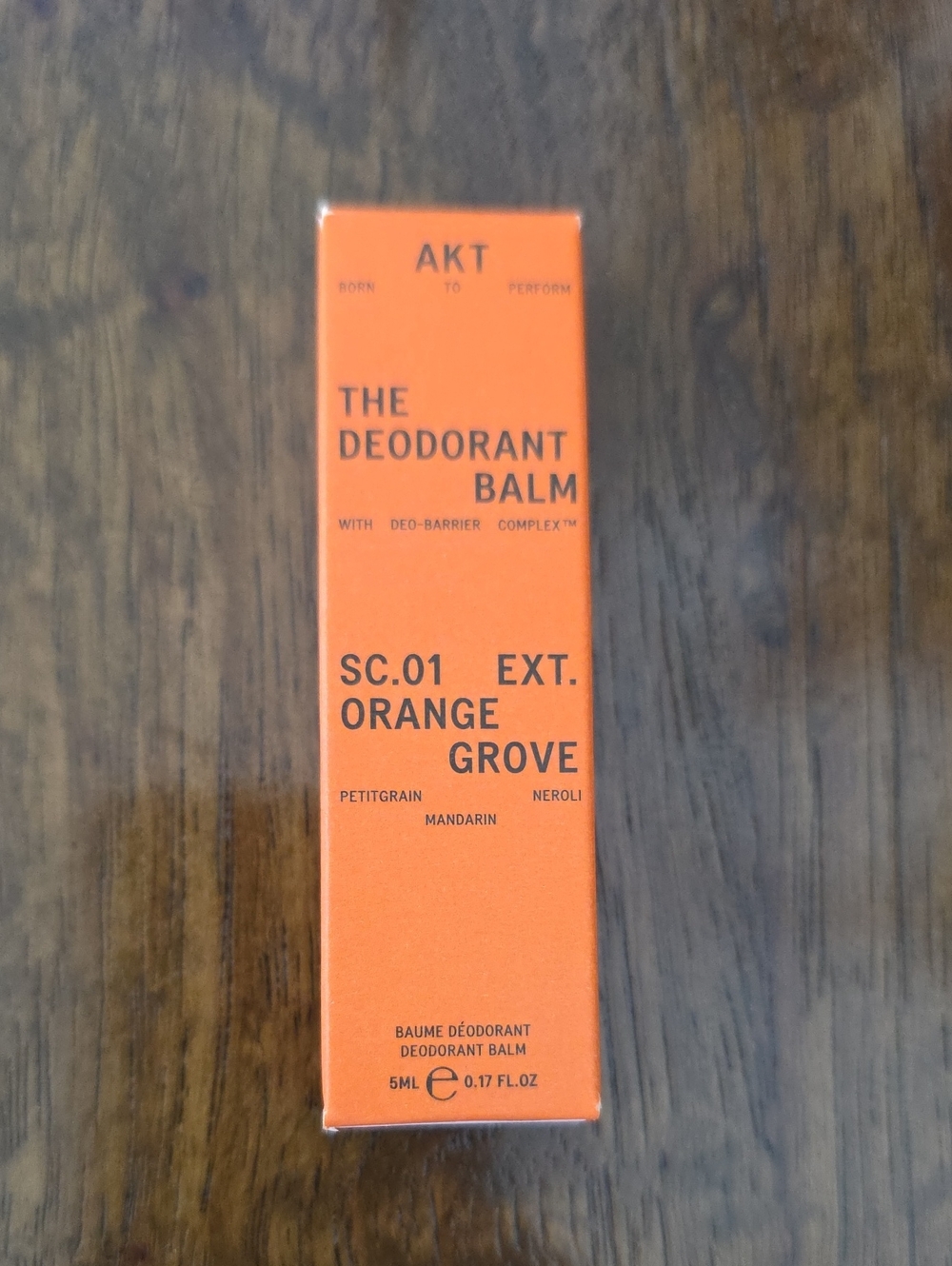 AKT The Deodorant Balm SC.01 Orange Grove trial Size